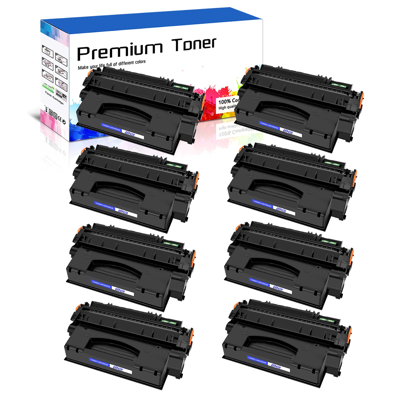 8PK Q5942A Toner Compatible For HP 42A LaserJet 4250dtnsl 4250n 4250tn 4350dtnsl