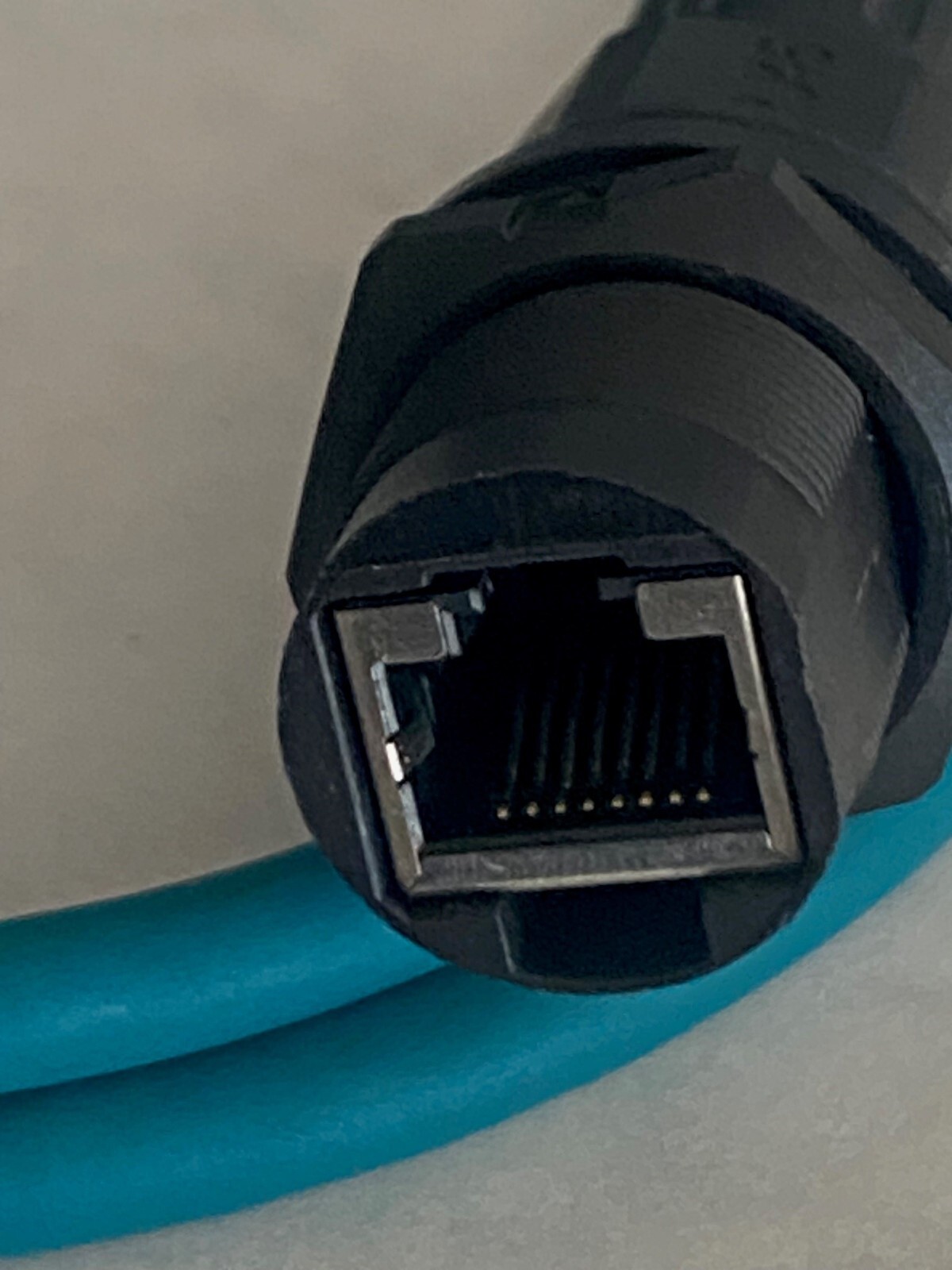 M12 M12X  Female 8 P X Code to IP67 RJ45 Female - Female Coupler 1 Meter Cat6A