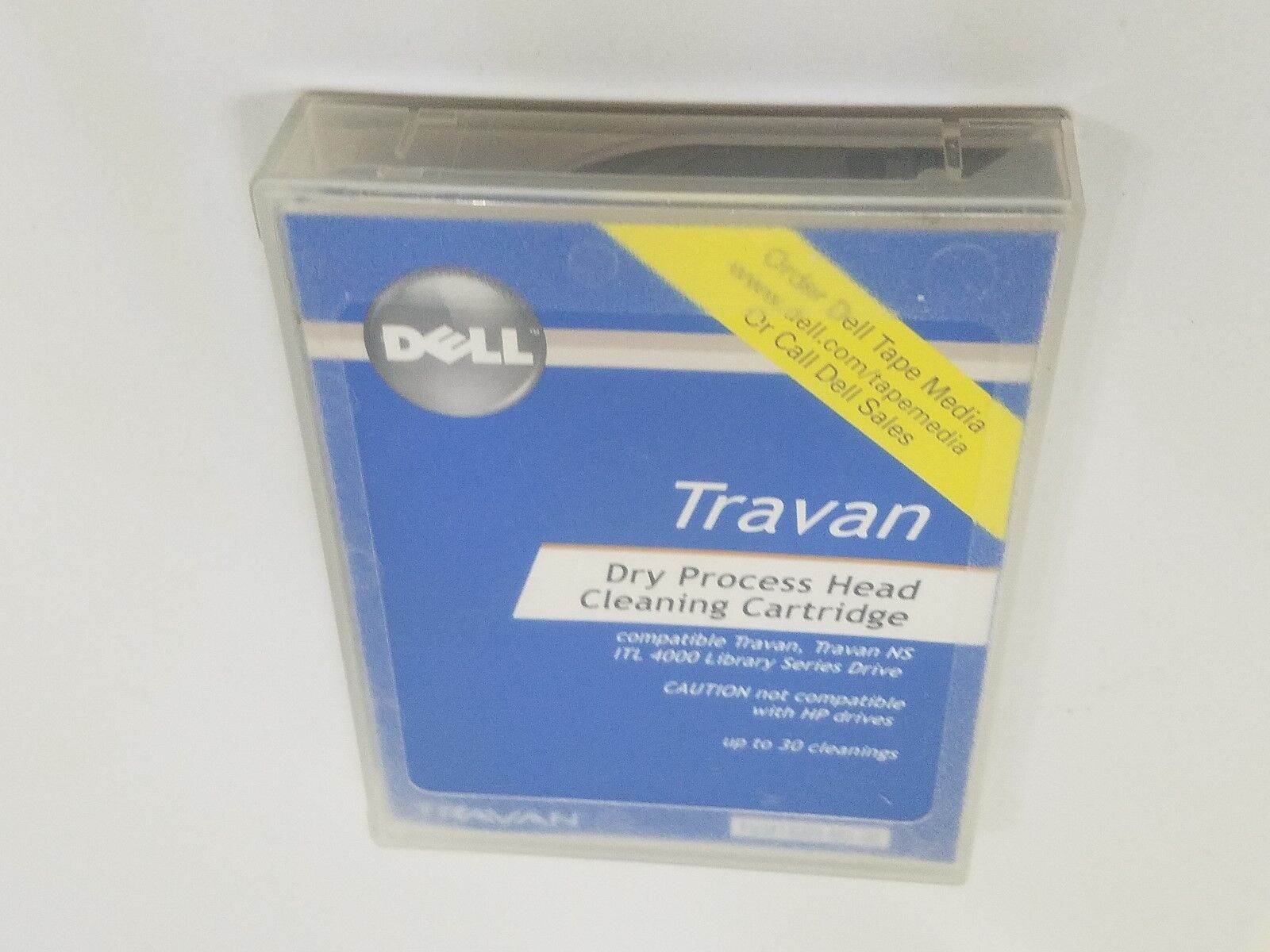 New - 1X026  Genuine Dell TRAVAN Dry Process Head Cleaning Cartridge (10-18)