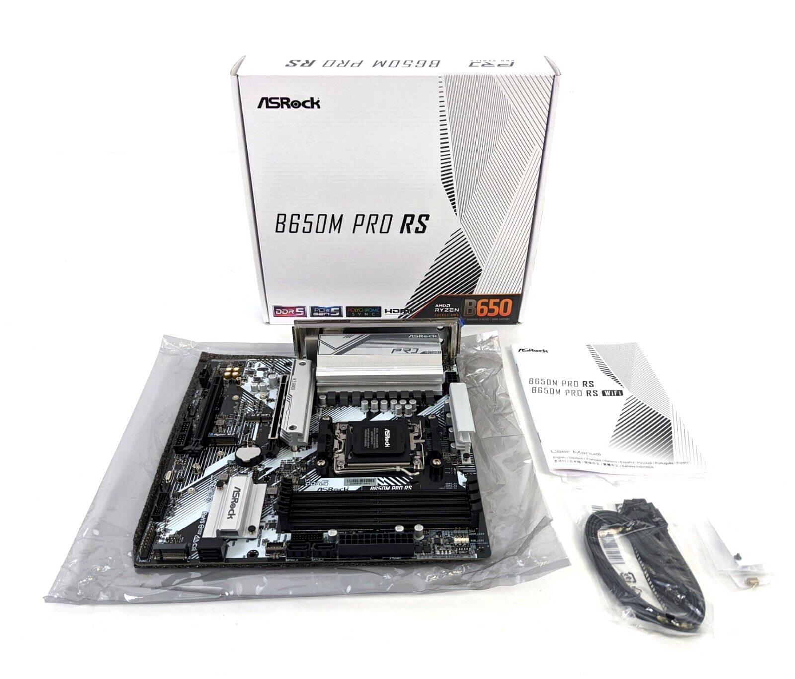 ASRock B650M Pro RS AM5 AMD B650 SATA 6Gb/s Micro ATX Motherboard *PARTS/REPAIR*
