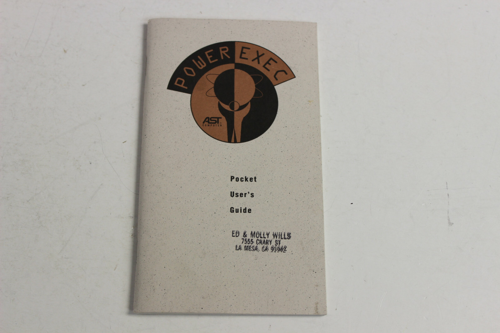 AST POWEREXEC COMPUTER POCKET USER'S GUIDE RARE VINTAGE COLLECTIBLE 
