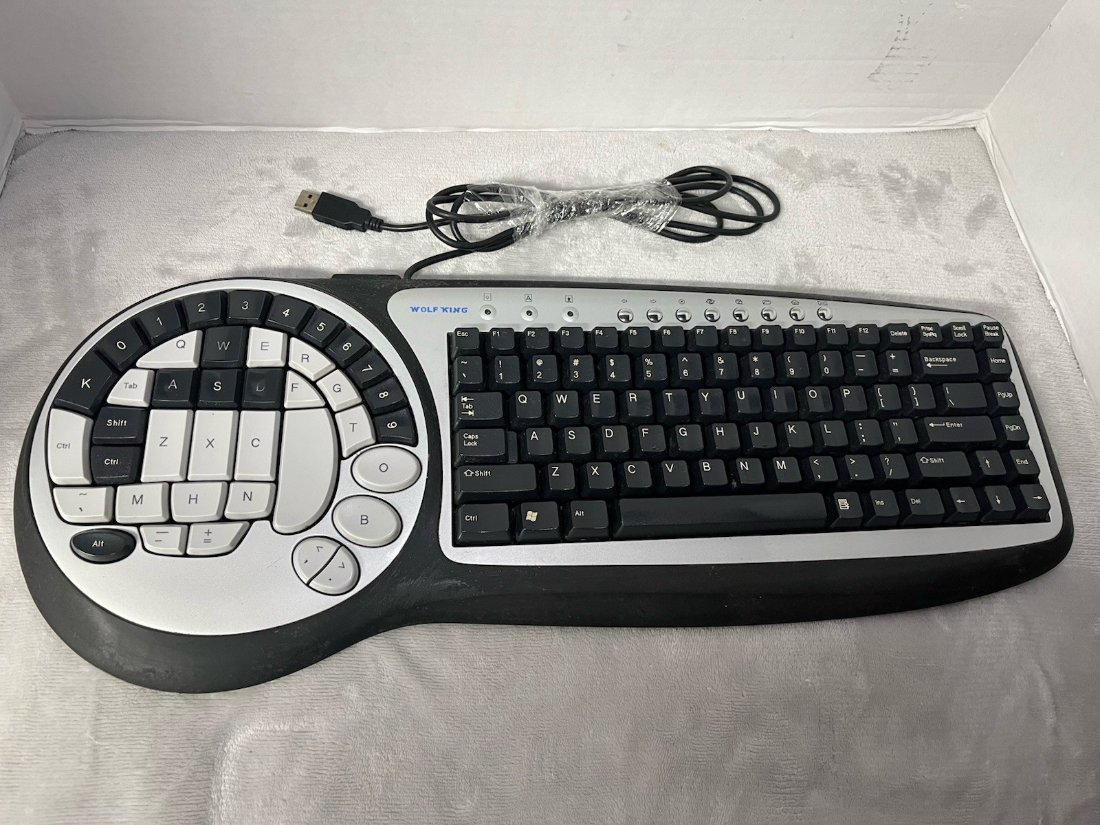 Gaming Keyboard Gaming Pad WOLF KING TIMBER WOLF DK-2588UH RARE