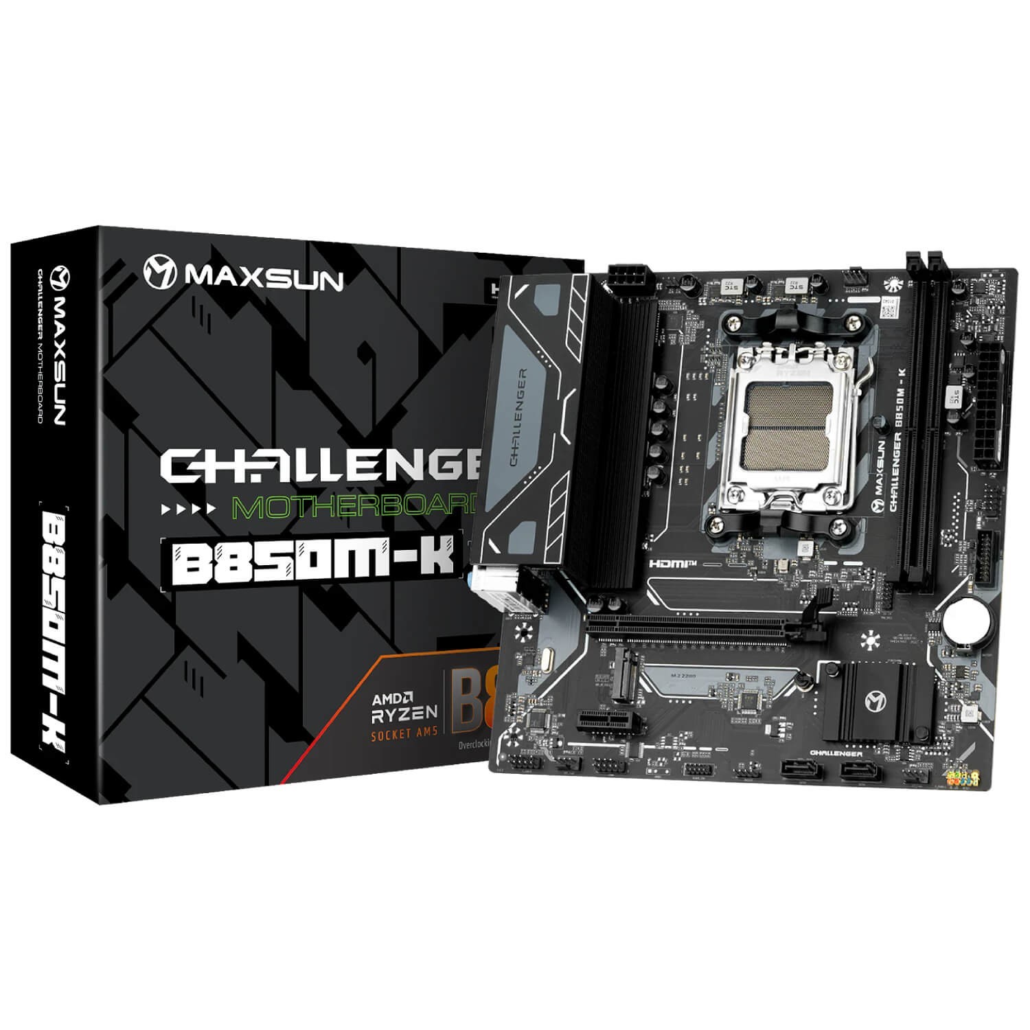 MAXSUN Challenger B850M-K Motherboard AMD B850 AM5 DDR5 Micro ATX  SATA3  \ M.2