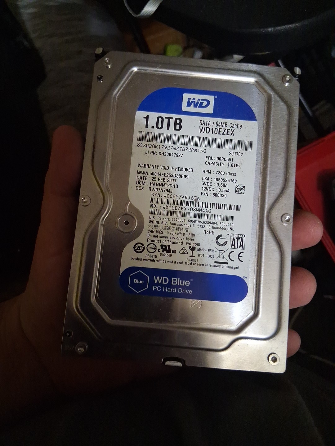 Tested GOOD Western Digital WD10EZEX 1TB SATA 3.5" HDD Desktop Hard Disk Drive