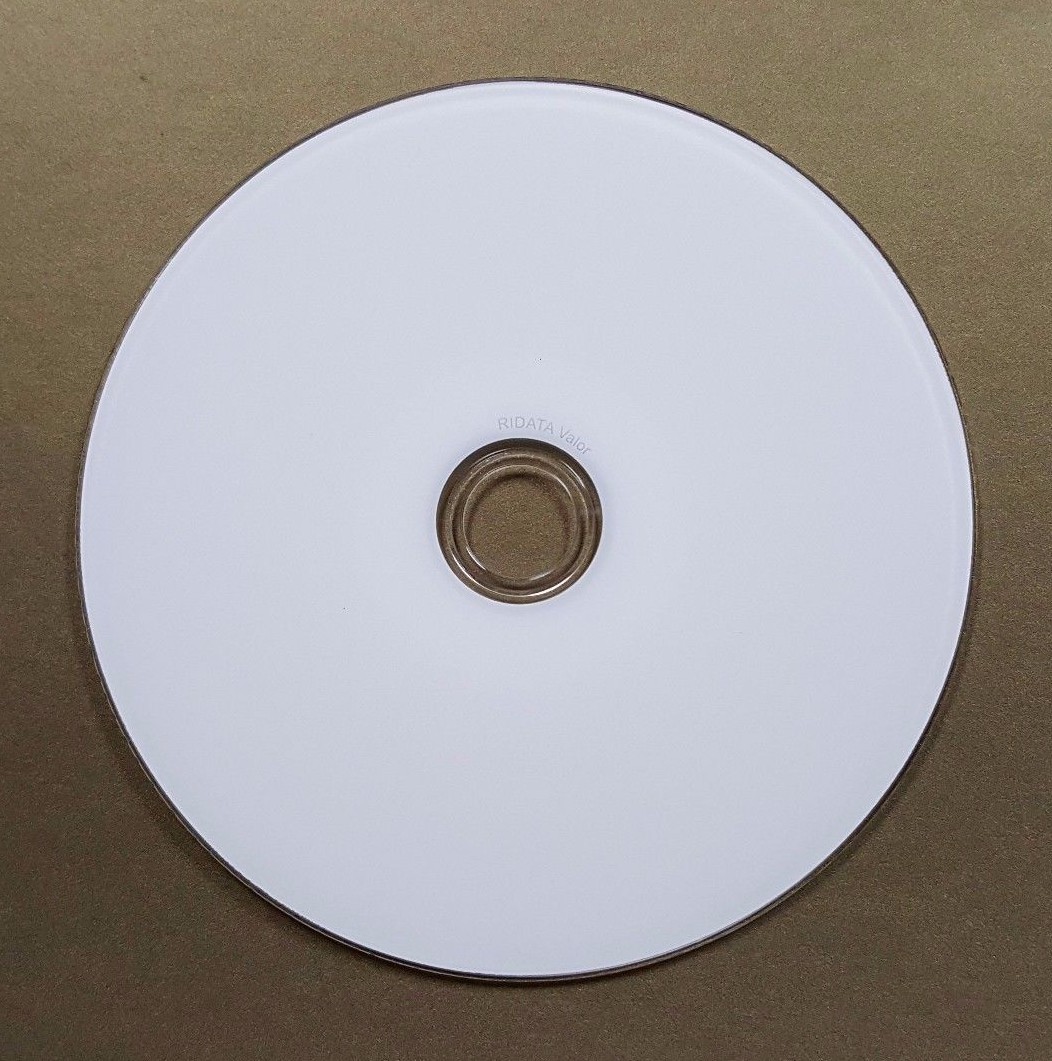 5 RIDATA Valor BluRay Up to 10X Blank BD-R 25GB White Inkjet Printable -Sleeve