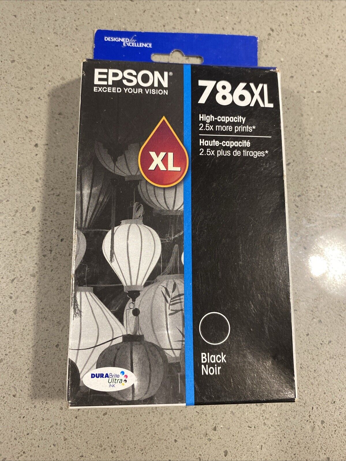 Epson 786XL 786 XL Ink Cartridge Black Genuine OEM Original (T786XL120-S) 2023