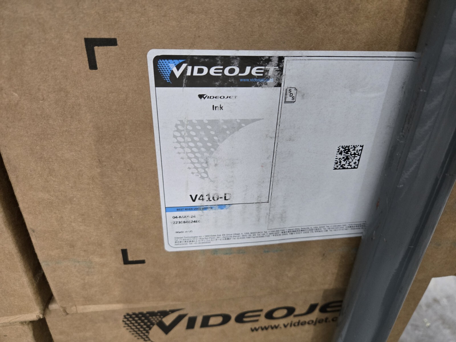 New VideoJet V410-D Ink Cartridge 04/24 Expiration Date