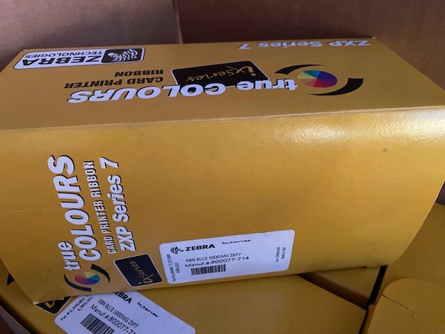 Zebra ZXP Series 7 Monochrome Blue High Capacity Ribbon–5000 Prints–800077-714