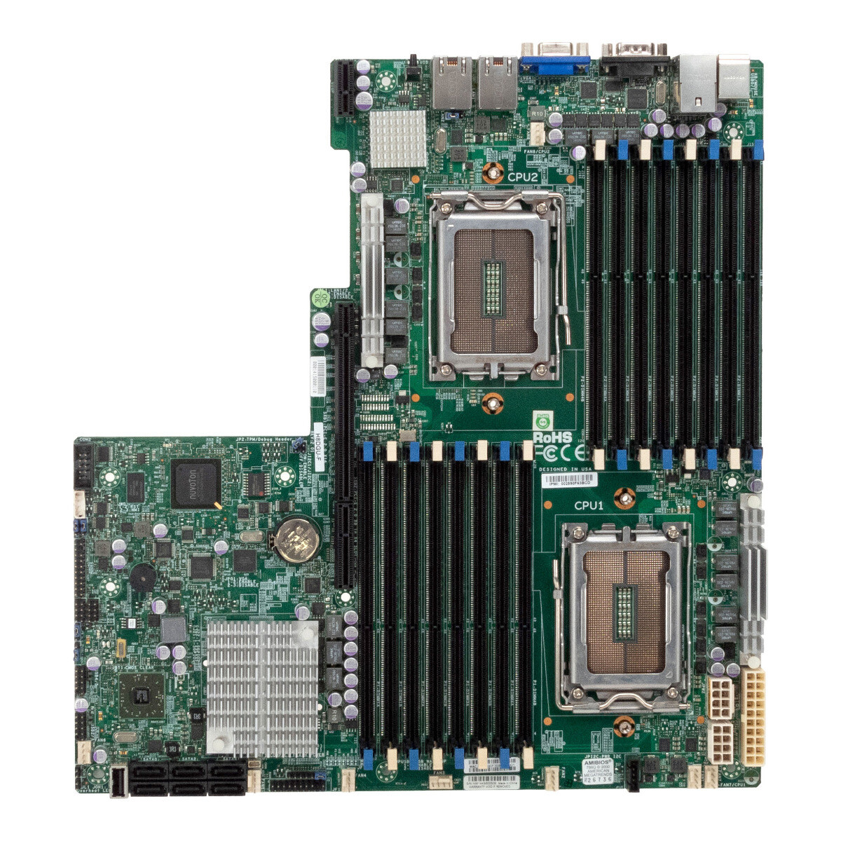 SERVER MOTHERBOARD SUPERMICRO H8DGU-F REV:2.01 2x G34 16x DDR3 2x GbE