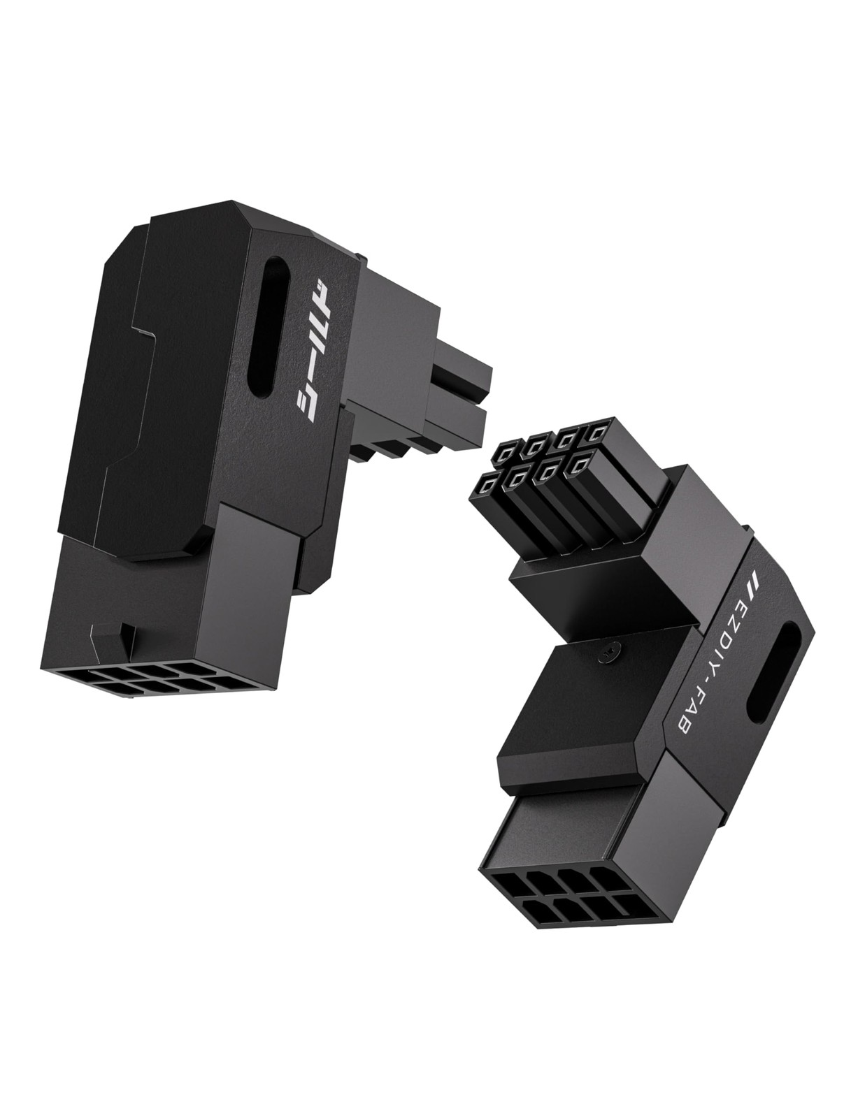 Shield Series 8-Pin PCIe GPU Power Adapter,90-Degree Angled Connector, Alumin...