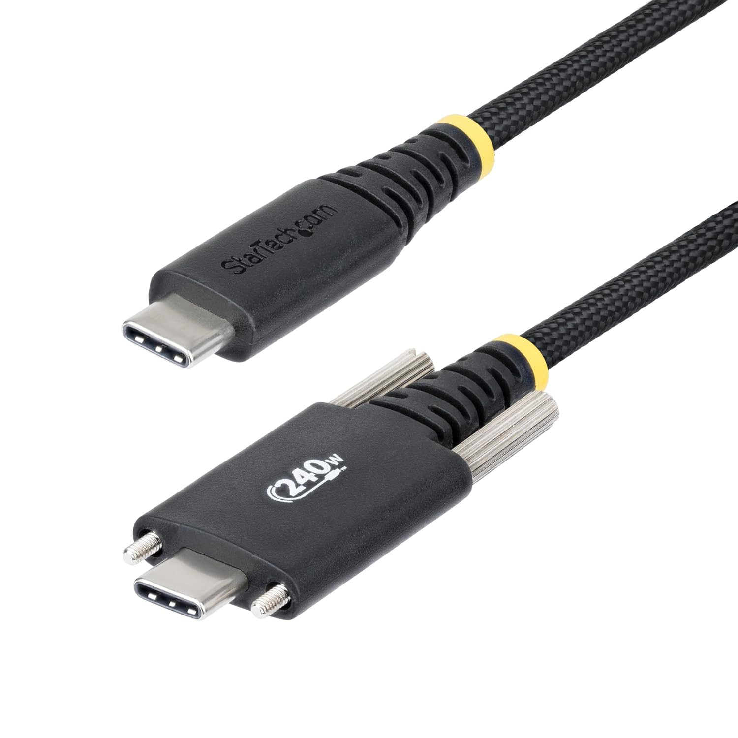 6Ft (2M) USB-C Charging Cable, Durable and Ultra-Flexible, Side Screw Locking, 2