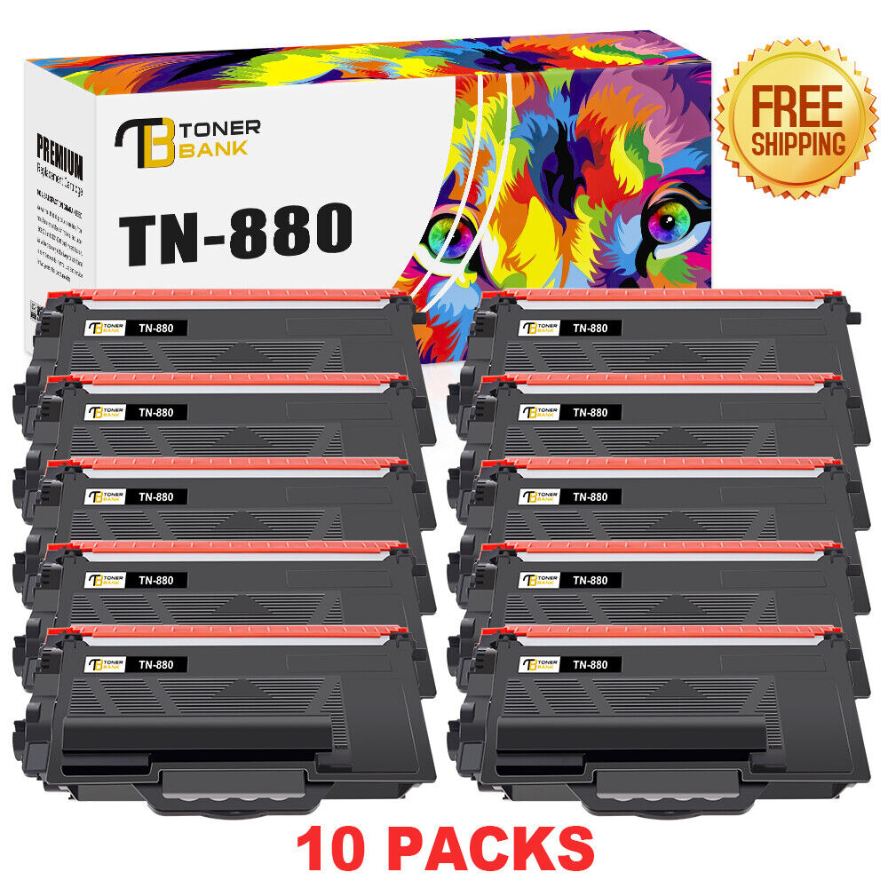 1-10 TN880 TN-880 Toner Cartridge Compatible for Brother MFC-L6800DW L6900DW LOT
