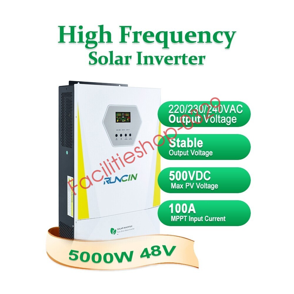 5KW 48V Solar Hybrid Inverter Single Phase 100A MPPT Solar Controller+WIFI