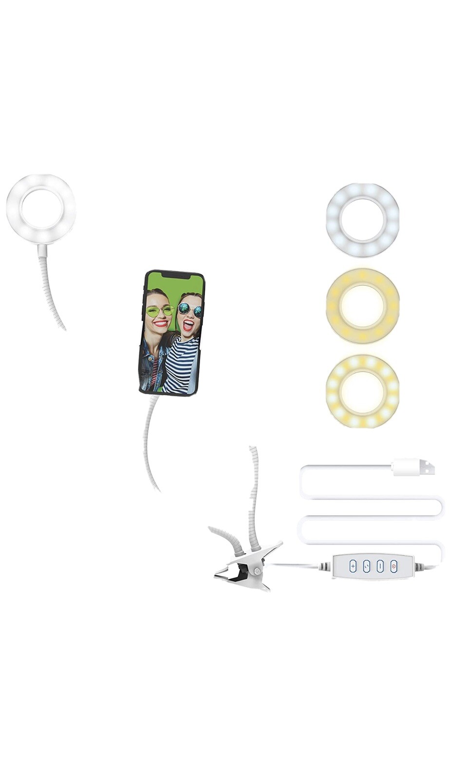 DigiPower Go Viral For You Vlogging Kit DP-VLR3 Live Streaming Ring Light- Video