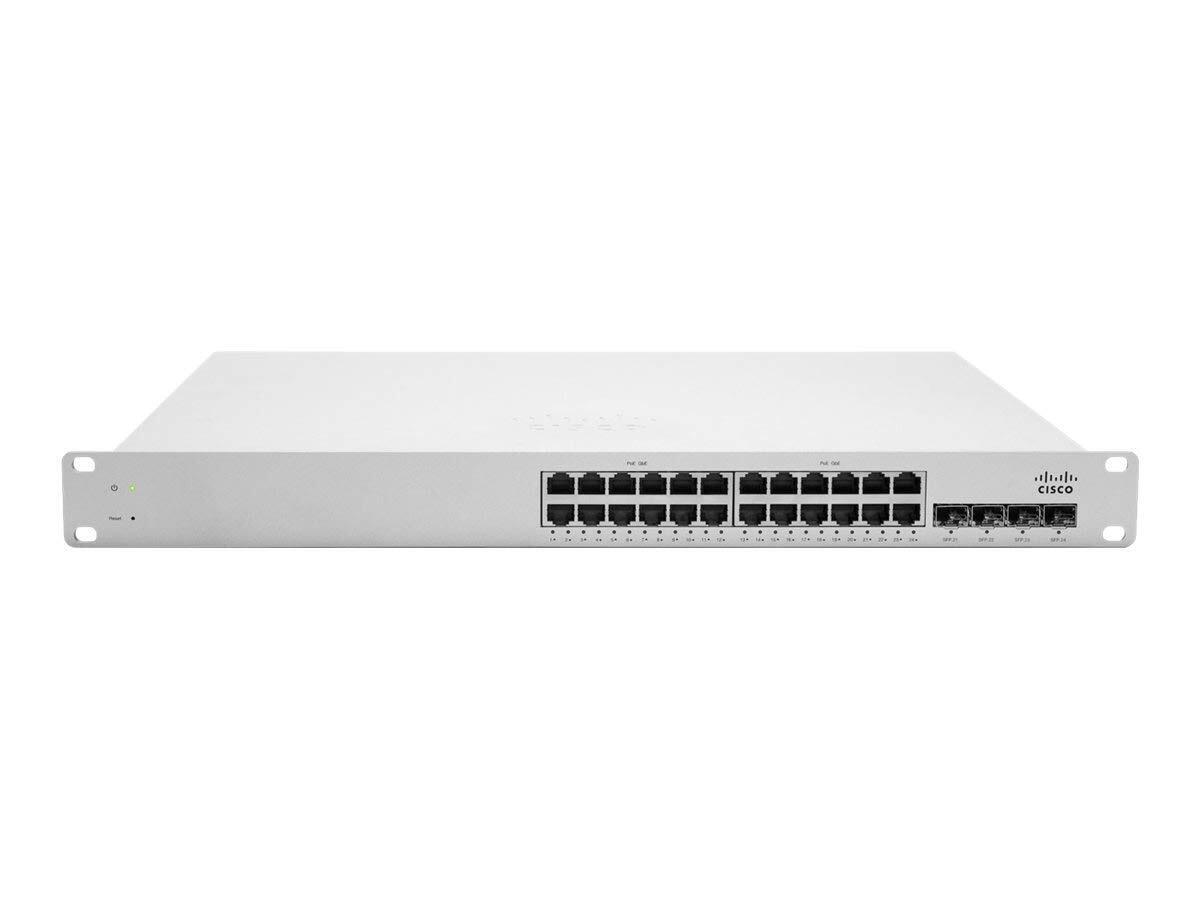 Cisco Meraki Cloud Managed Switch MS220-24P 24-Port POE Requires Cloud Licensing