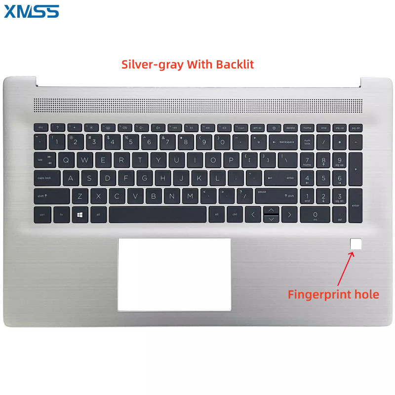 New Laptop Palmrest Upper Case with US Keyboard For HP 470 G8 17-CN 17-CP 17s-cu