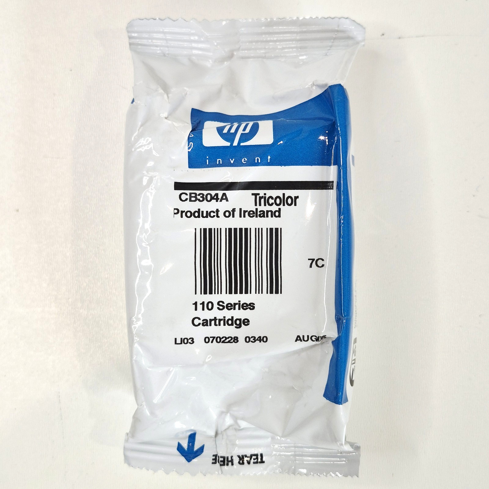 🖨️ Genuine HP 110 CB304A Tri-Color Ink Cartridge OEM Sealed EXP 2007-2008