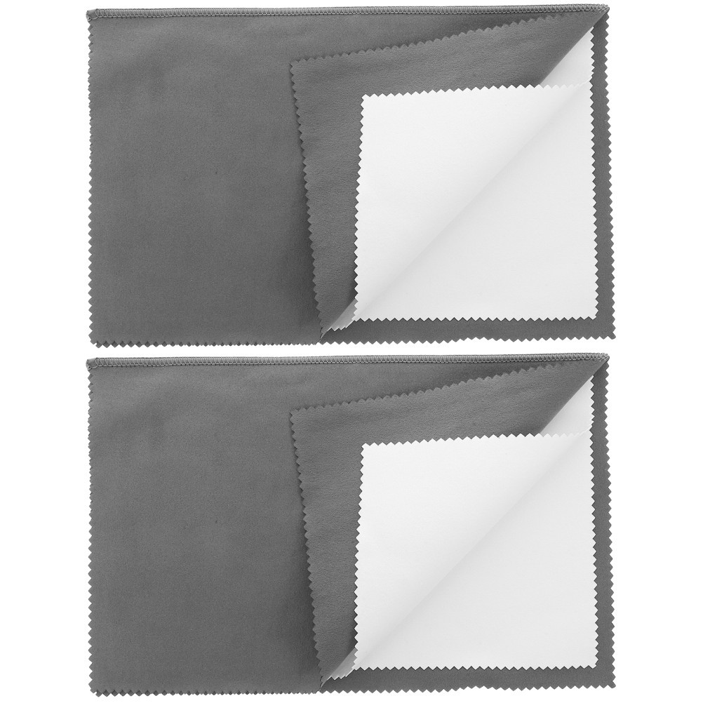Reusable Dark Grey Microfiber Cleaning Cloth for Electronics Dust Smudge Removal