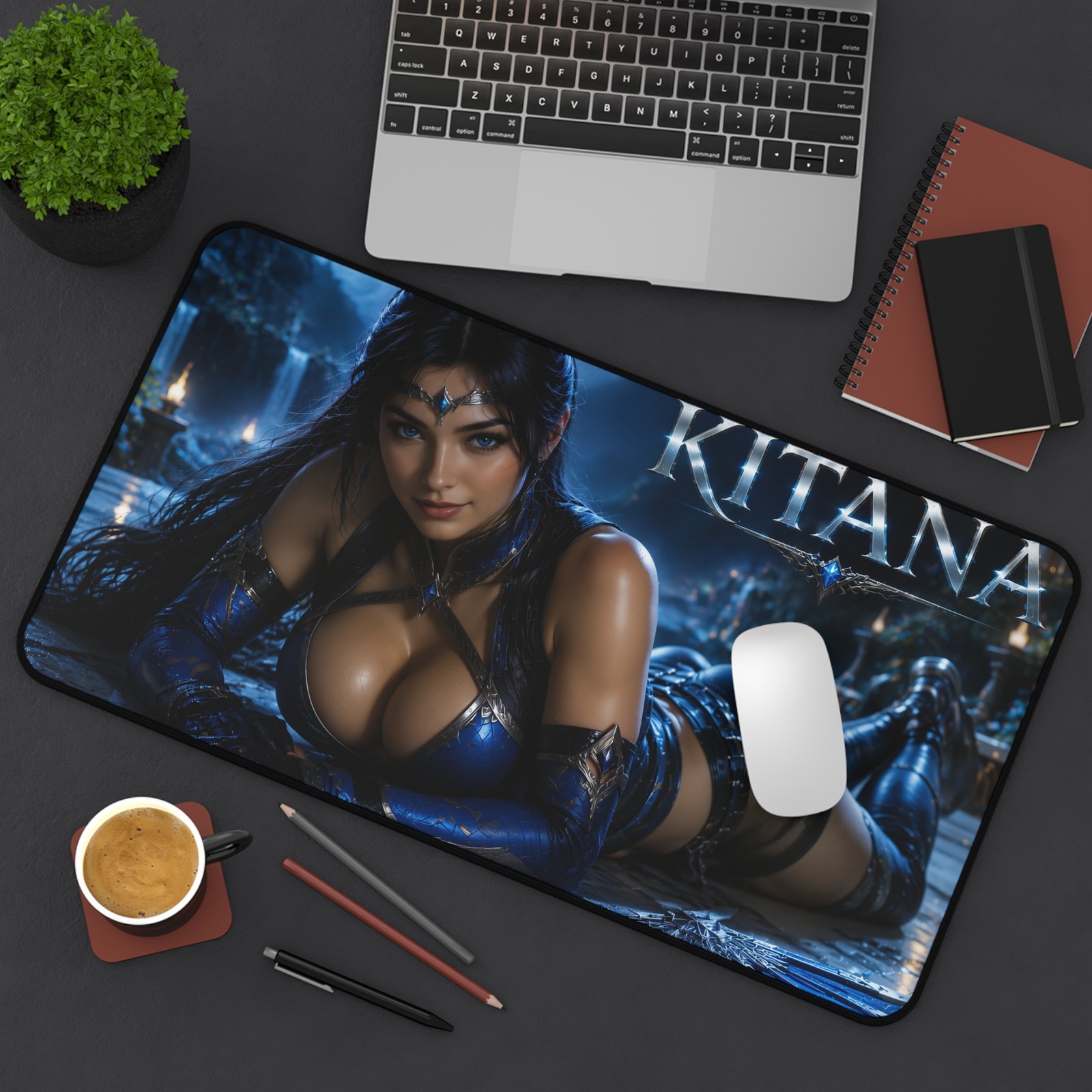 Kitana Desk Mat, XXL Gaming Mouse Pad, Keyboard Mat, PC Gamer Setup