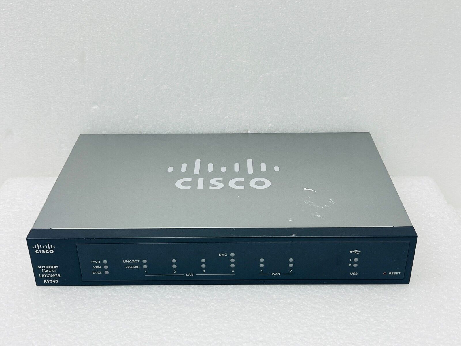 Cisco RV340 1000Mbps Dual WAN Gigabit VPN Router RV340-K9-G5 / No Power Adapter