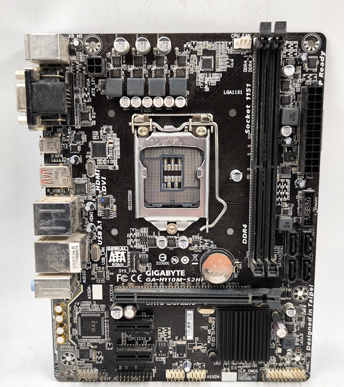 GIGABYTE GA-H110M-S2HP Motherboard Not Working For Parts