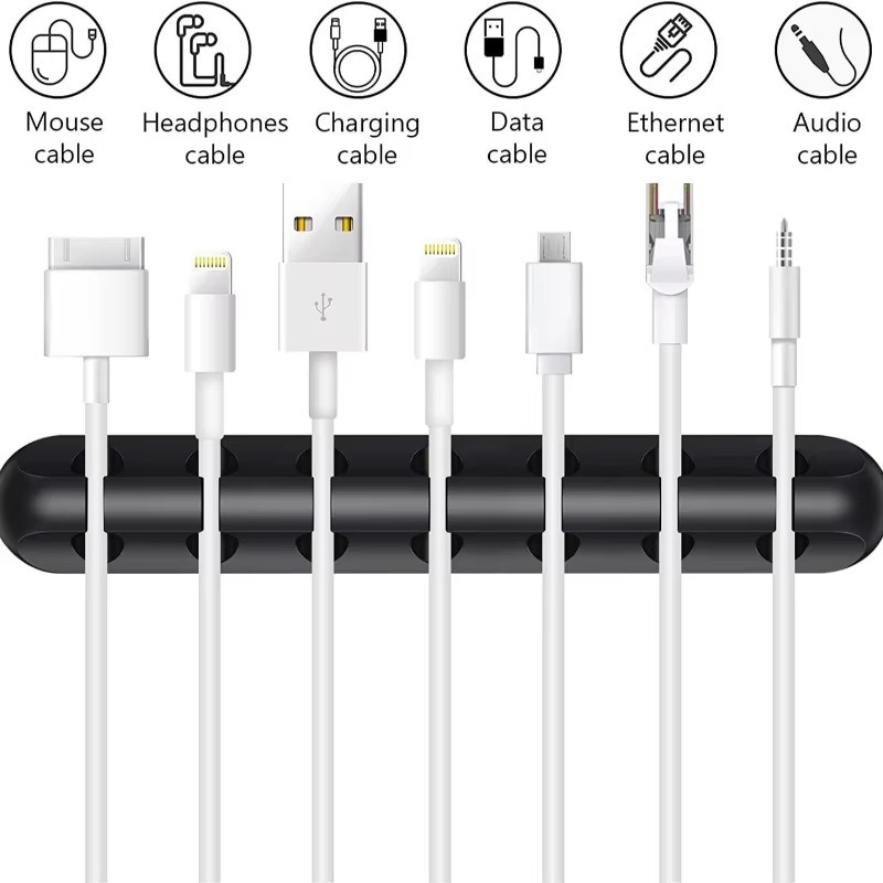 OHill OH-CBC-16 Cable Clips - Black, 16 Pack
