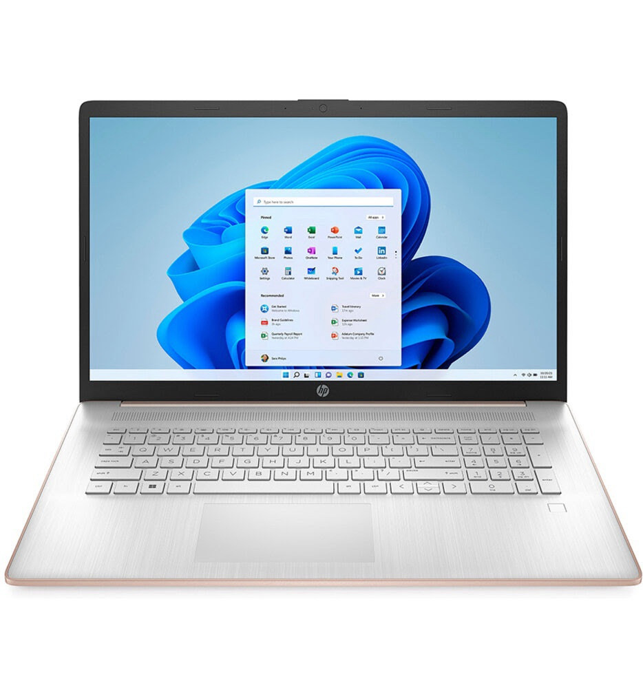 HP - 17" HD+ Notebook, Intel Celeron 4GB RAM, 256GB SSD, Rose Gold