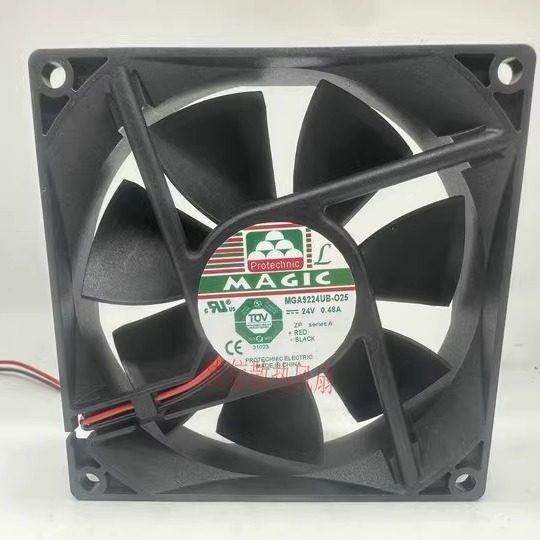1PCS Protechnic Yongli MGA9224UB-O25 9225 24V 0.48A DC Fan Motor 9025
