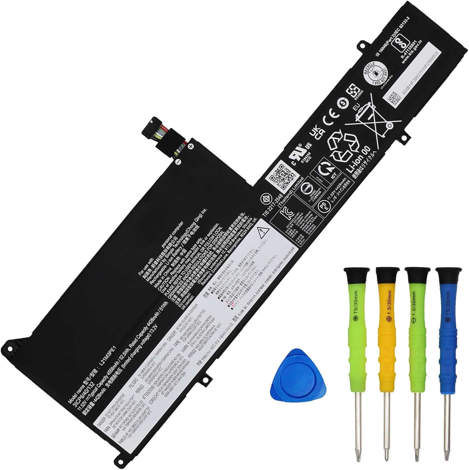 L21M3PE1 Battery Replacement for Lenovo IdeaPad Flex 5 14ALC7 14IAU7 16ALC7