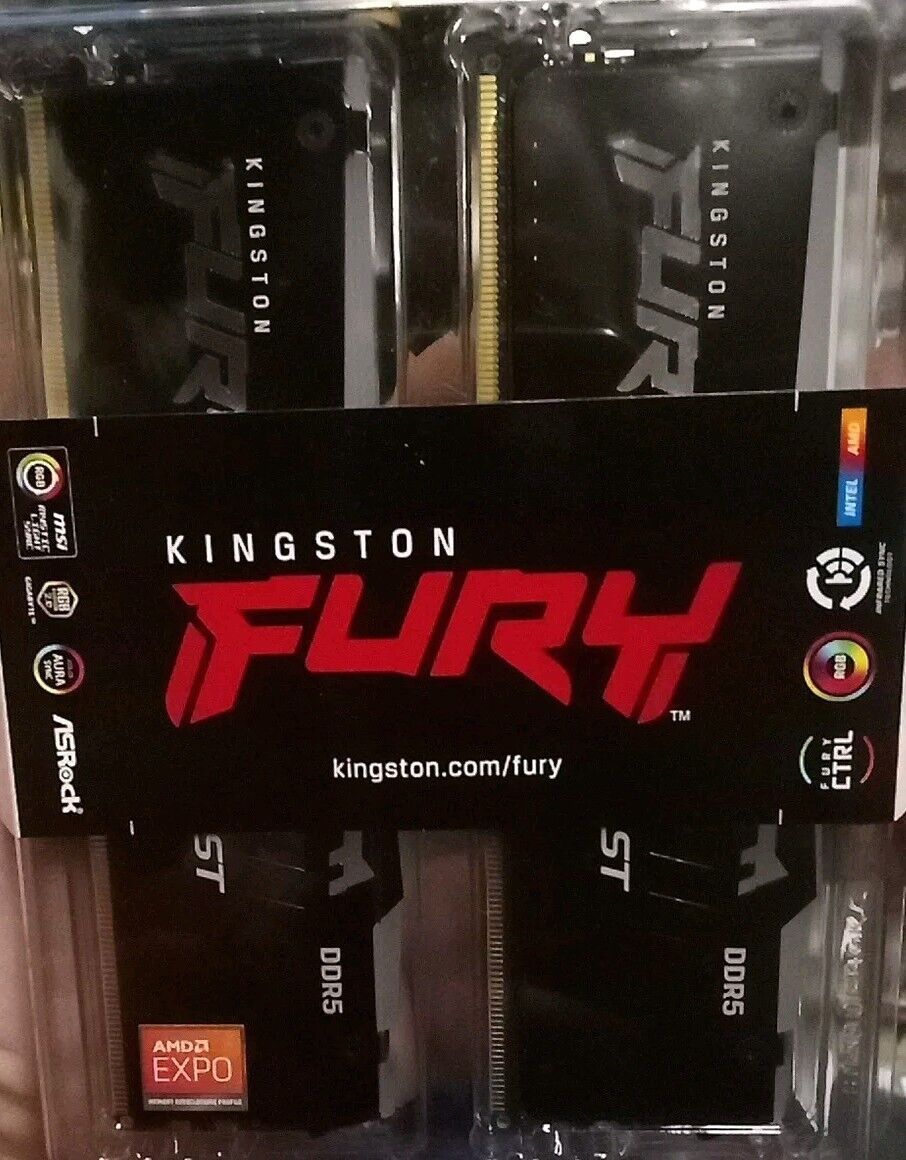 Kingston FURY Beast RGB 32GB(2x16GB) DDR5 6000MT/s CL36-38-38 1.35v AMD EXPO/XMP