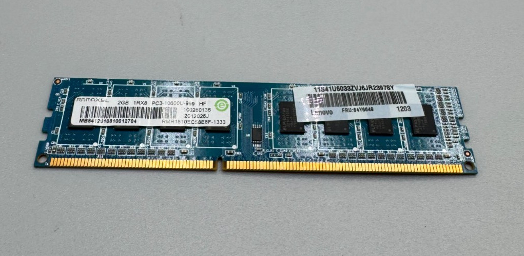 Ramaxel 2GB PC3 DDR3 10600MHz Desktop RAM Memory Blue B/Big MB8412010810012704