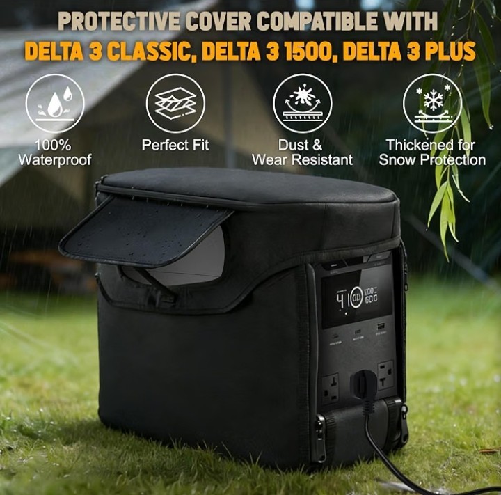 LUXURY Heavy-Duty Case EcoFlow DELTA 3 Series Plus, Classic, 1500 WE SHIP OVERSE
