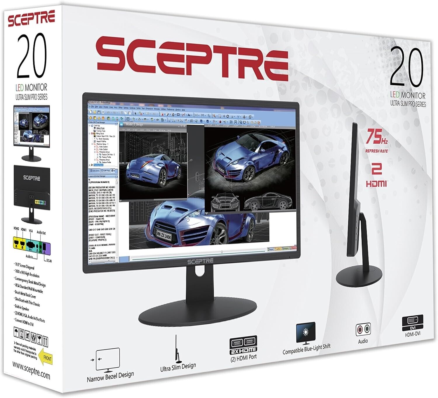Sceptre E205W-16003RT 20