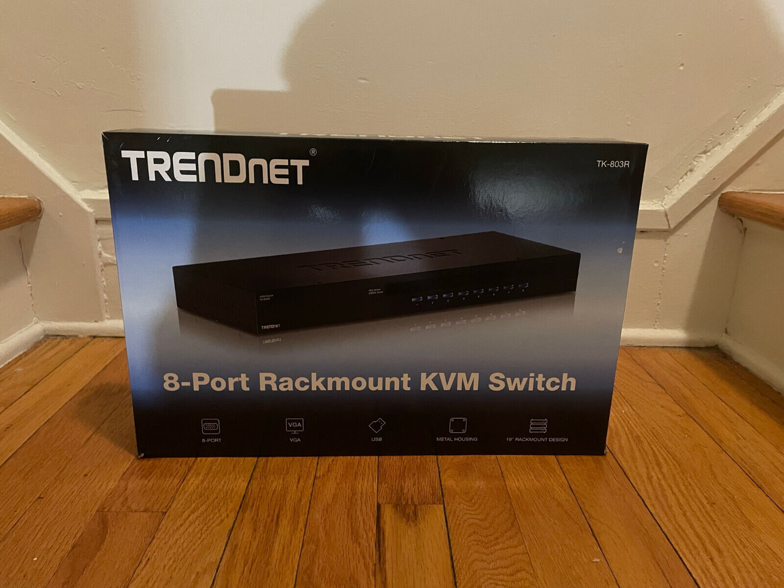 NEW TRENDnet TK-803R 8-port KVM USB Rack Mount OPEN BOX includes 