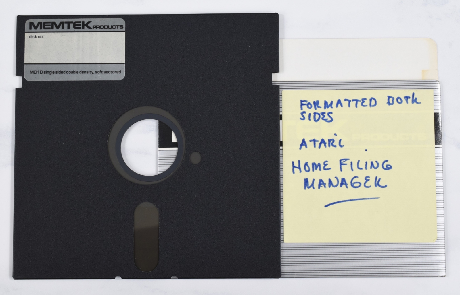 Vtg Memtek Computer Floppy Disk-Collectible, Untested, As-Is (Atari)