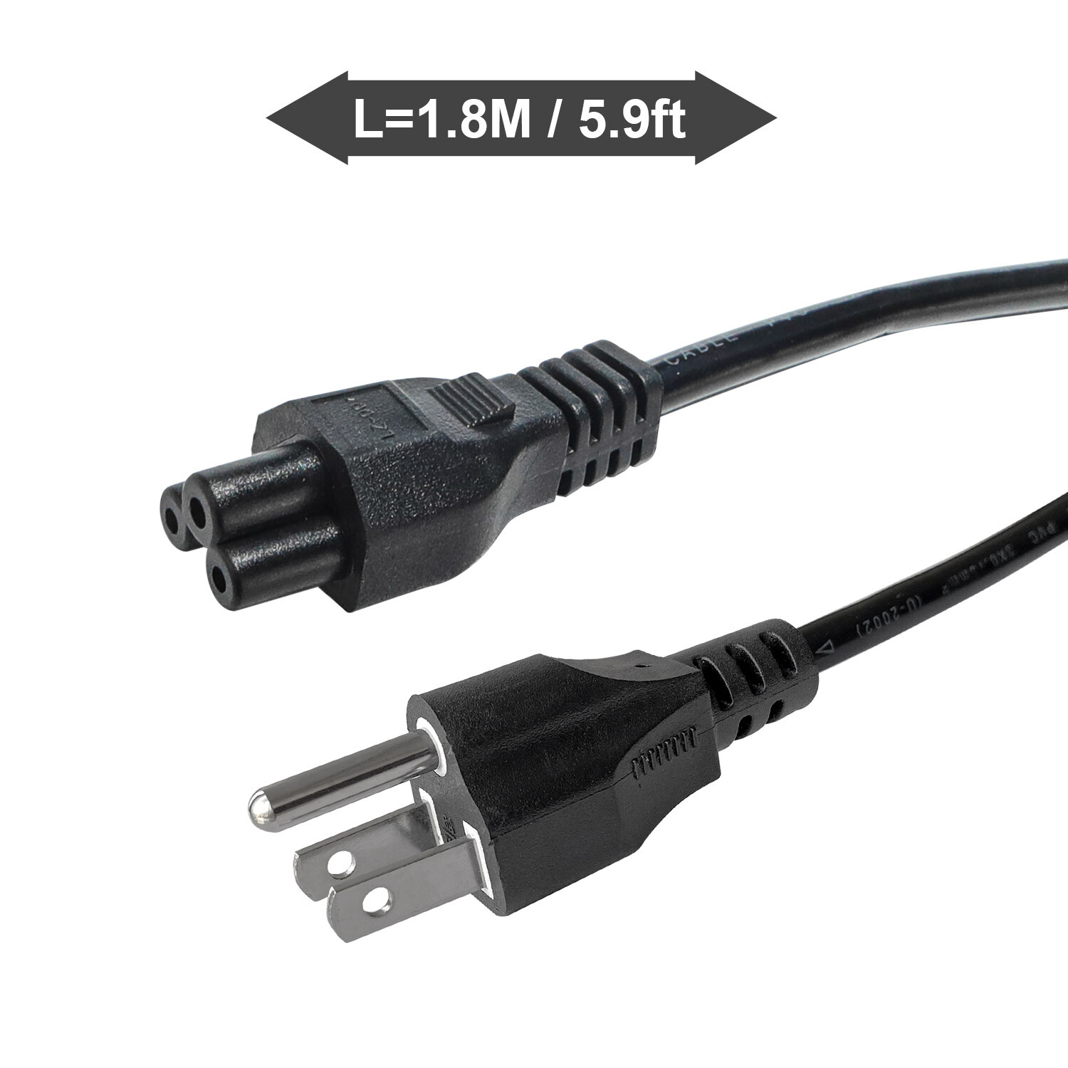Lot of 20 PC 3 Prong Mickey Mouse AC Power Cord Cable Charge Adapter PC Laptop