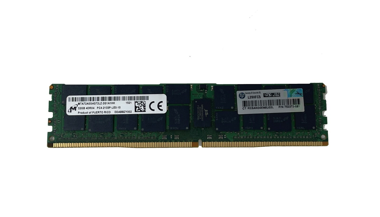 HP 32GB 4DRX4 PC4-2133P-L Samsung | Hynix | Micron  Server Memory Ram 752372-081