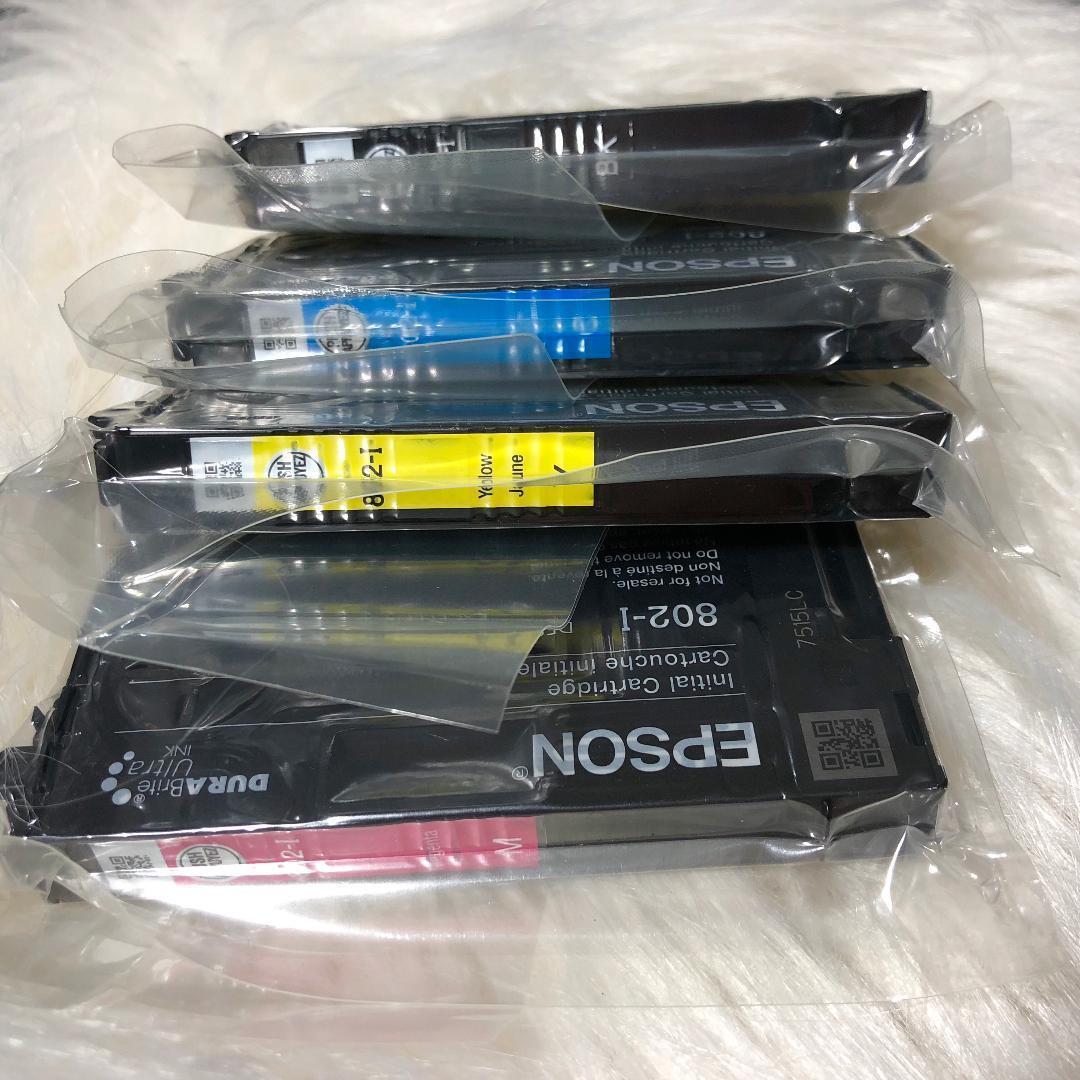4 Packs Genuine Setup Epson Ink Cartridges 802 for WorkForce Pro 4730 4734 4740