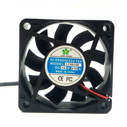 1pcs LONG CHANG LC6015S 14V 0.15A 2-PIN Brushless Fans DC Cooling Fan 60*60*15MM
