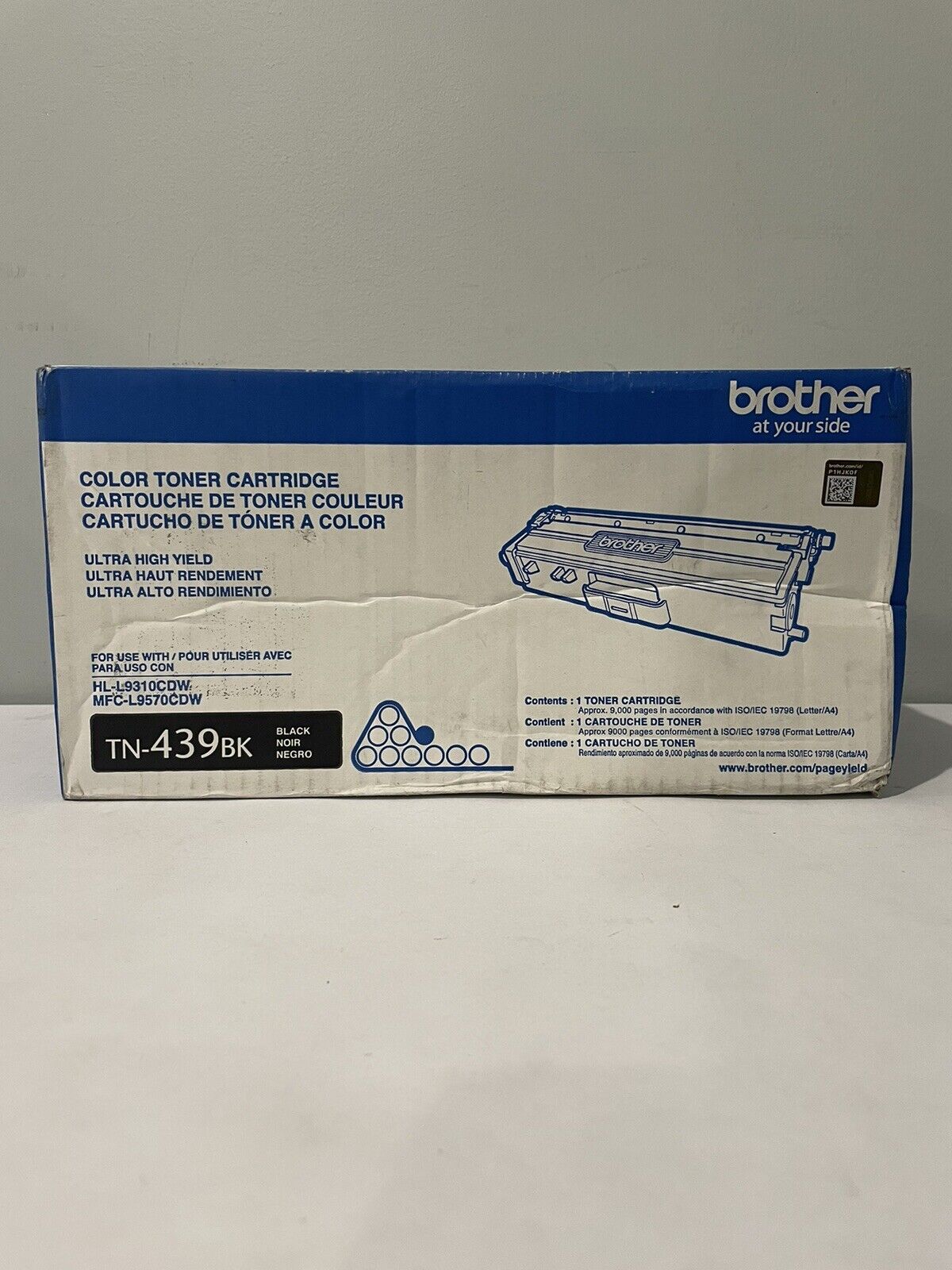 Genuine Brother TN-439BK Ultra High Yield Toner Cartridge NEW