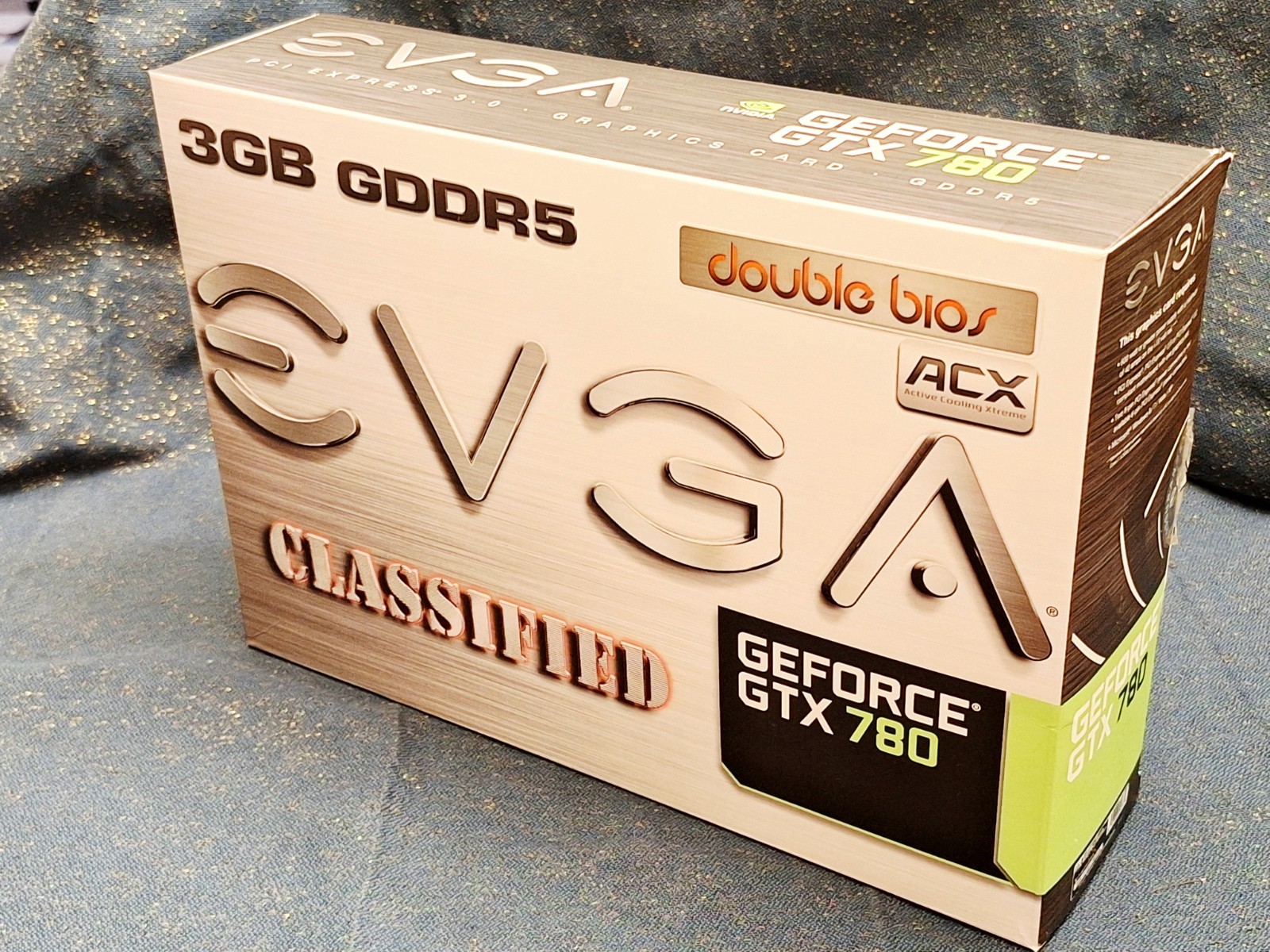 EVGA NVIDIA GeForce GTX 780 Classified GPU, Installed EK Water Block & Backplate
