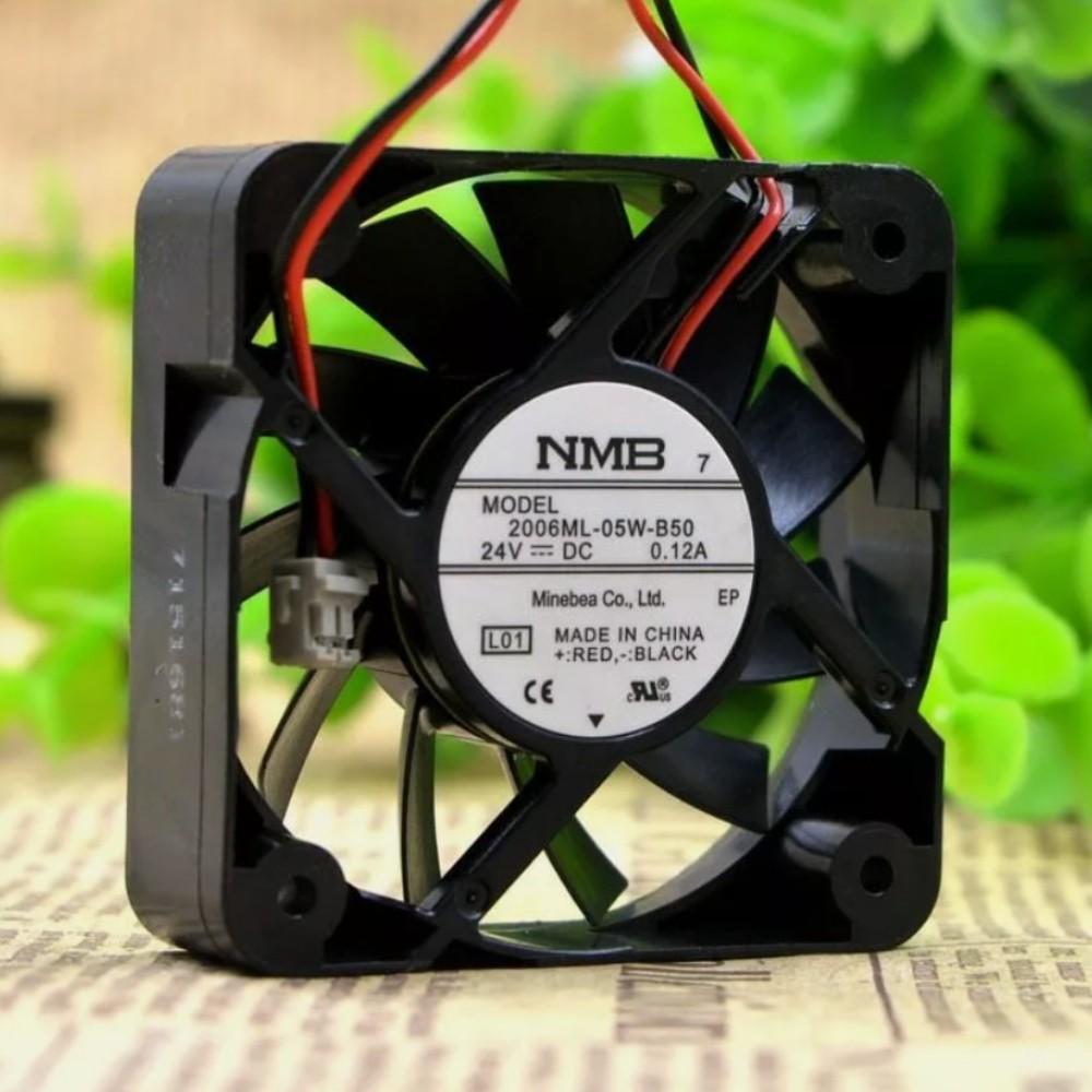 1PCS 50*50*15mm 2wire Original For NMB 2006ML-05W-B50 5CM 24V 0.12A cooling fan