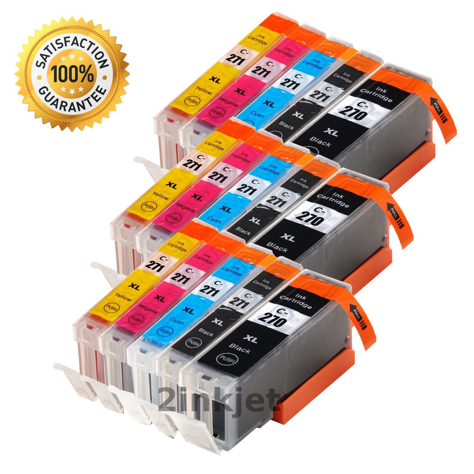 15 PK PGI-270XL CLI-271XL Ink Cartridges for Canon PIXMA TS5020 TS6020 TS8020