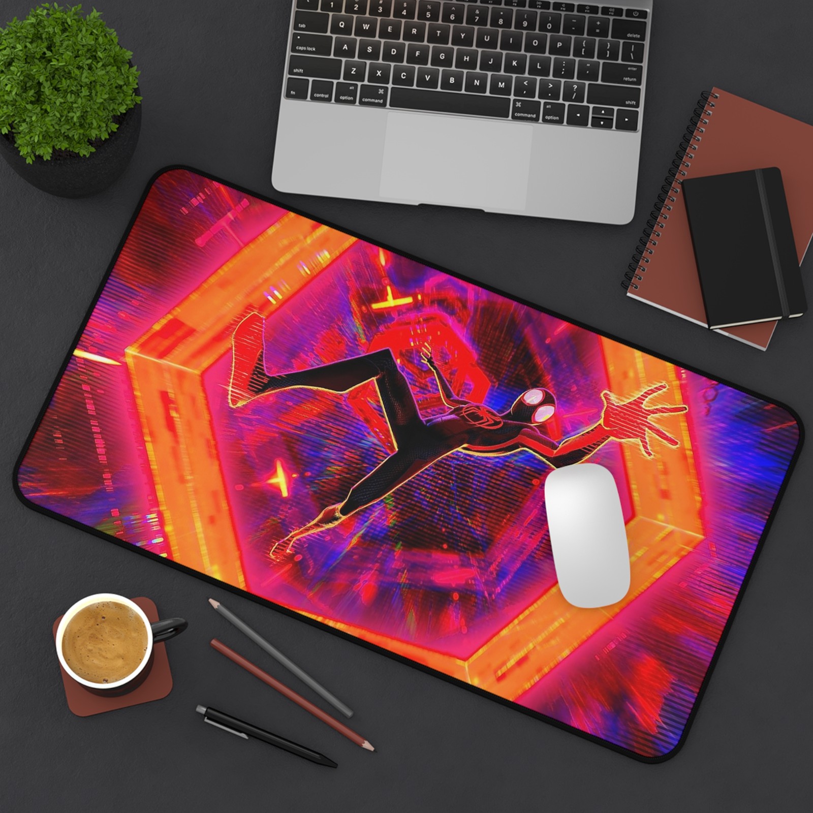 Spider-Man Across the Spider Verse - Premium Quality Desk Mat Mouse Pad Large