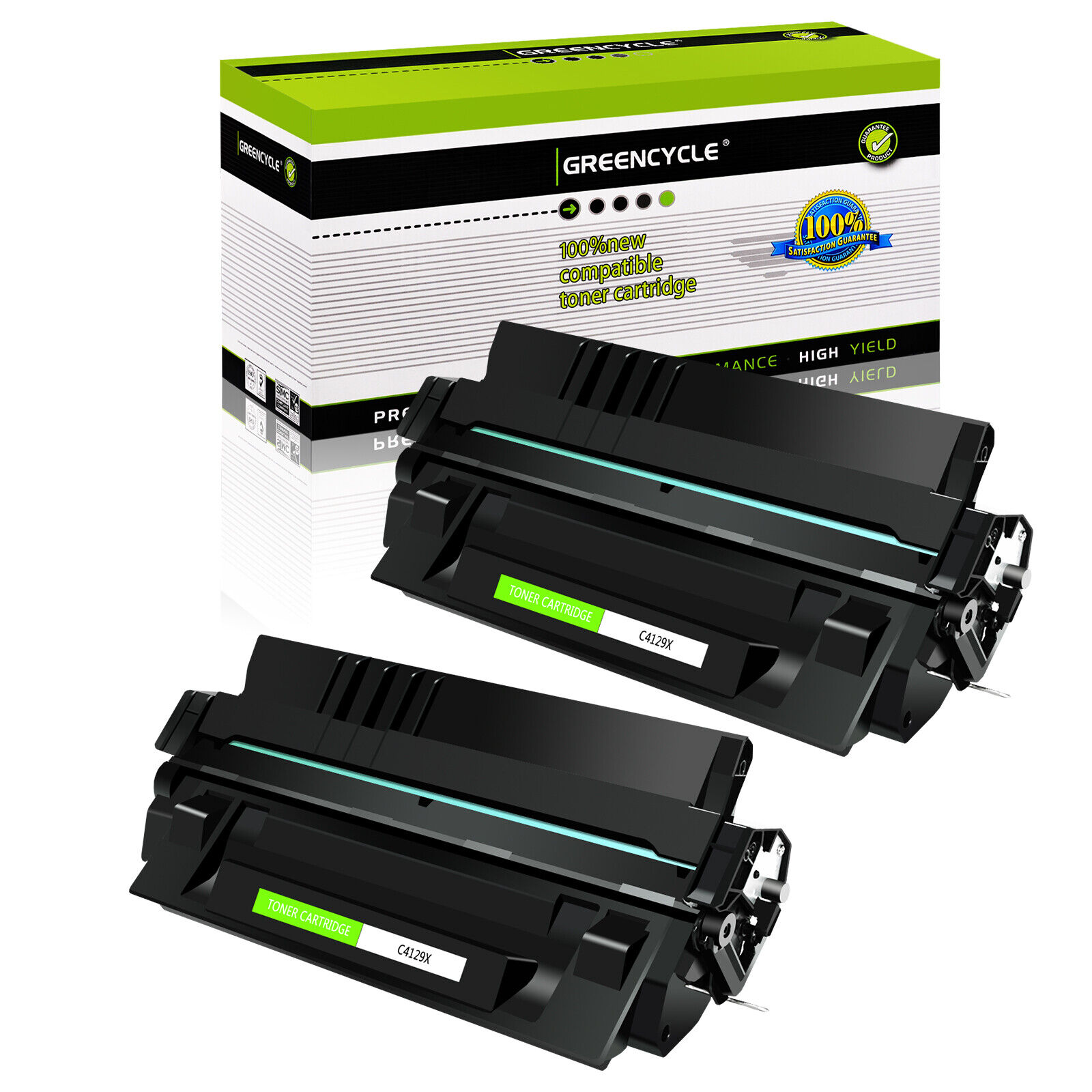 For HP LaserJet 5000n 5100tn Printer- High Yield Toner Cartridge C4129X 29X 2PK