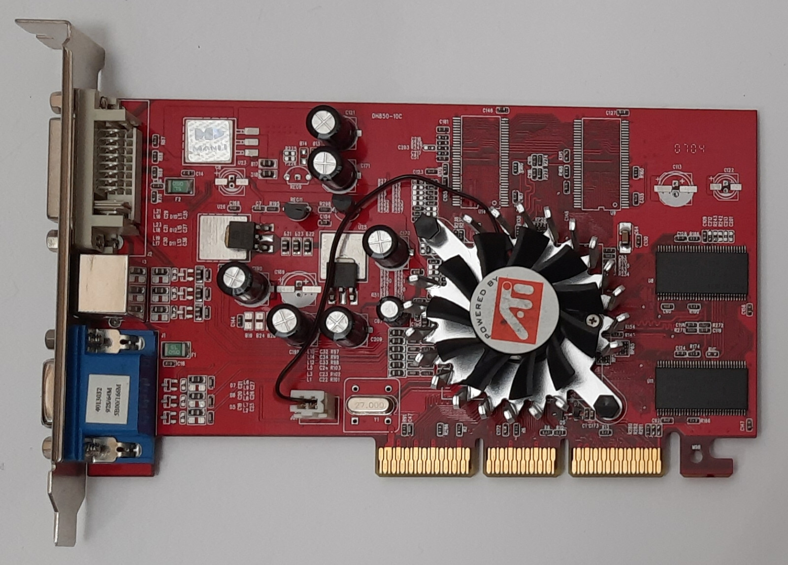 Manli Radeon 9200SE AGP Graphics Card (ATI, 64MB, Retro, 2007)