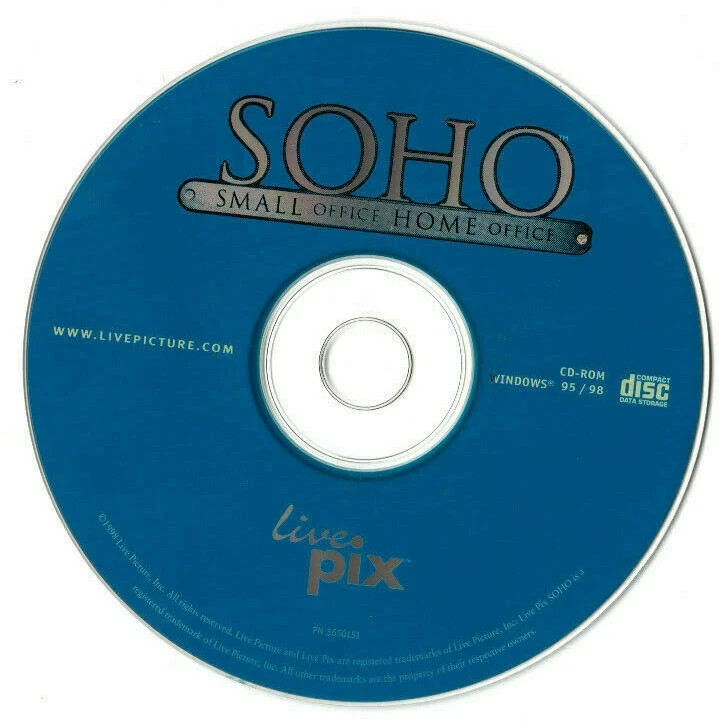 VINTAGE COLLECTIBLE SOHO Live Pix (PC, 1998) IN JEWEL CASE