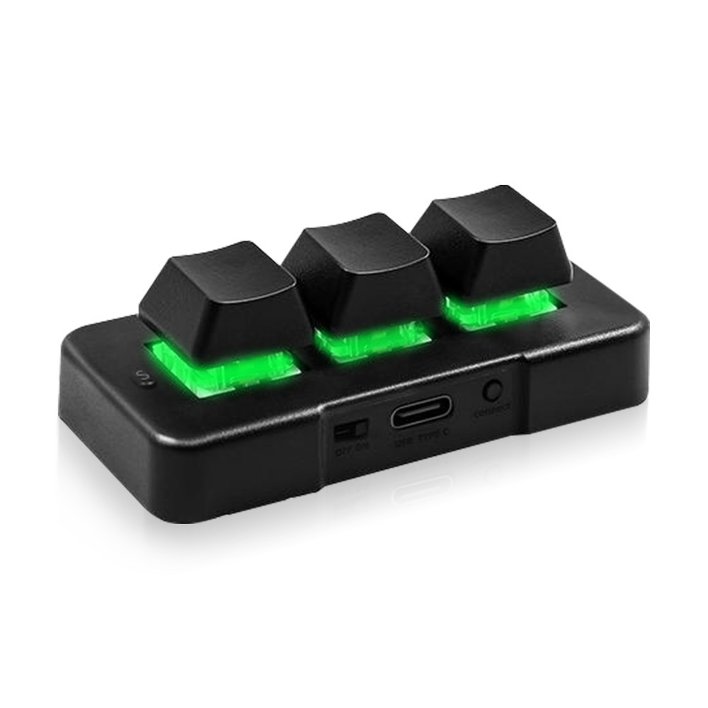 3 Key Mini Programmable Keypad RGB | Wireless Usb Macro Keyboard MK321 Pro