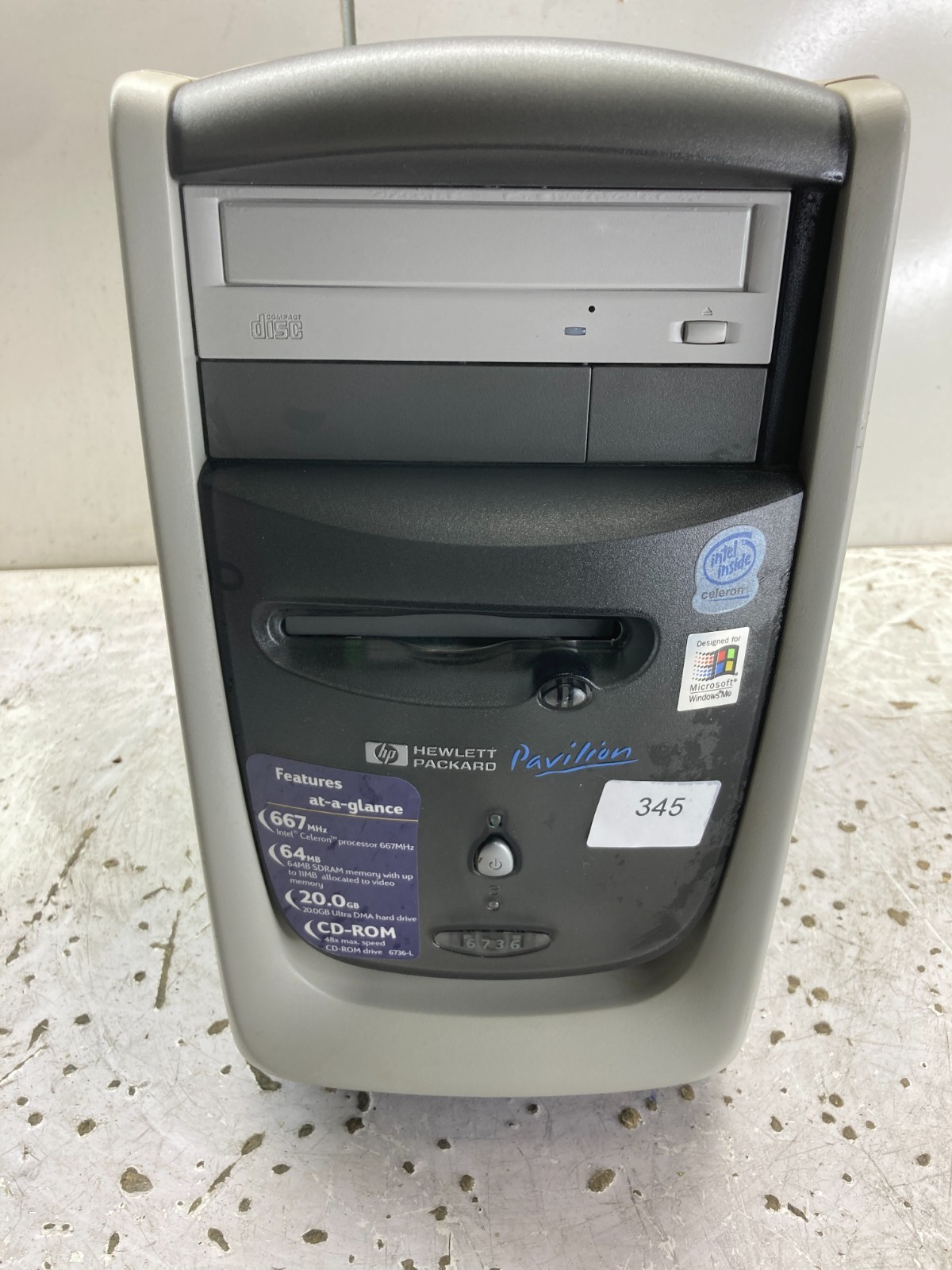 HP Pavilion 6736 Intel Celeron 667MHz 64MB NO HDD