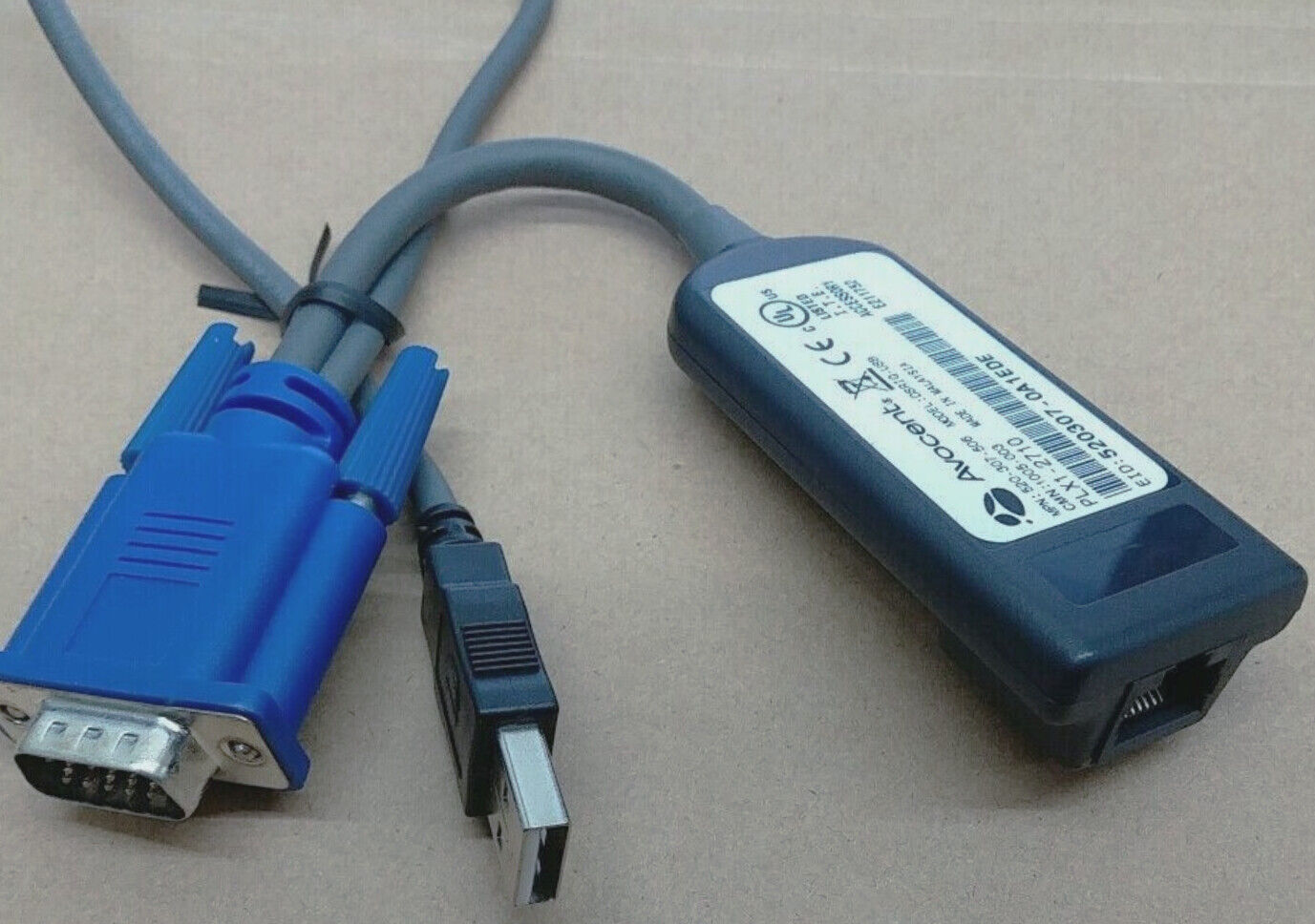 Avocent Autoview AVRIQ-USB USB AV KVM Switch Server Module cable